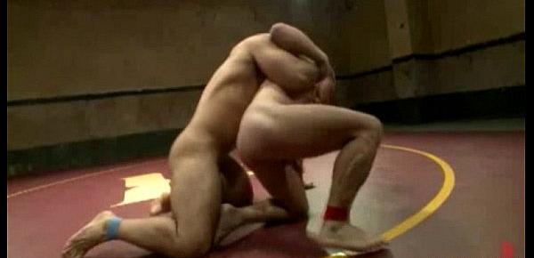  Hot muscle gay studs fight to fuck ass at the quarter finals